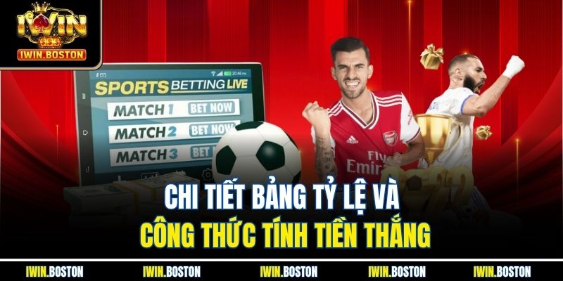 Chi tiết bảng tỷ lệ và công thức tính tiền thắng