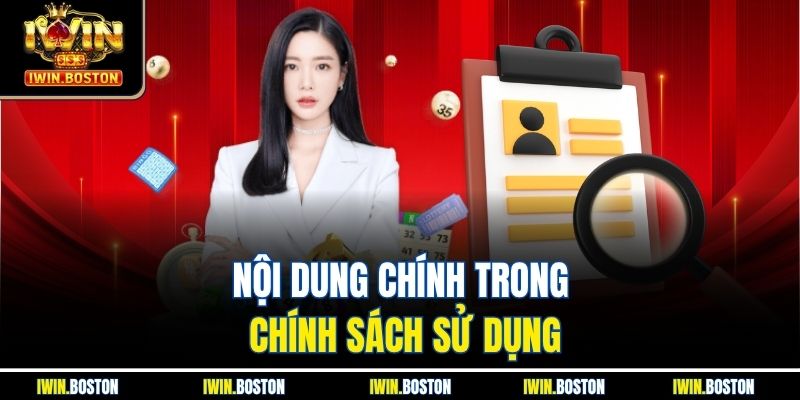 Nội dung chính trong chính sách sử dụng